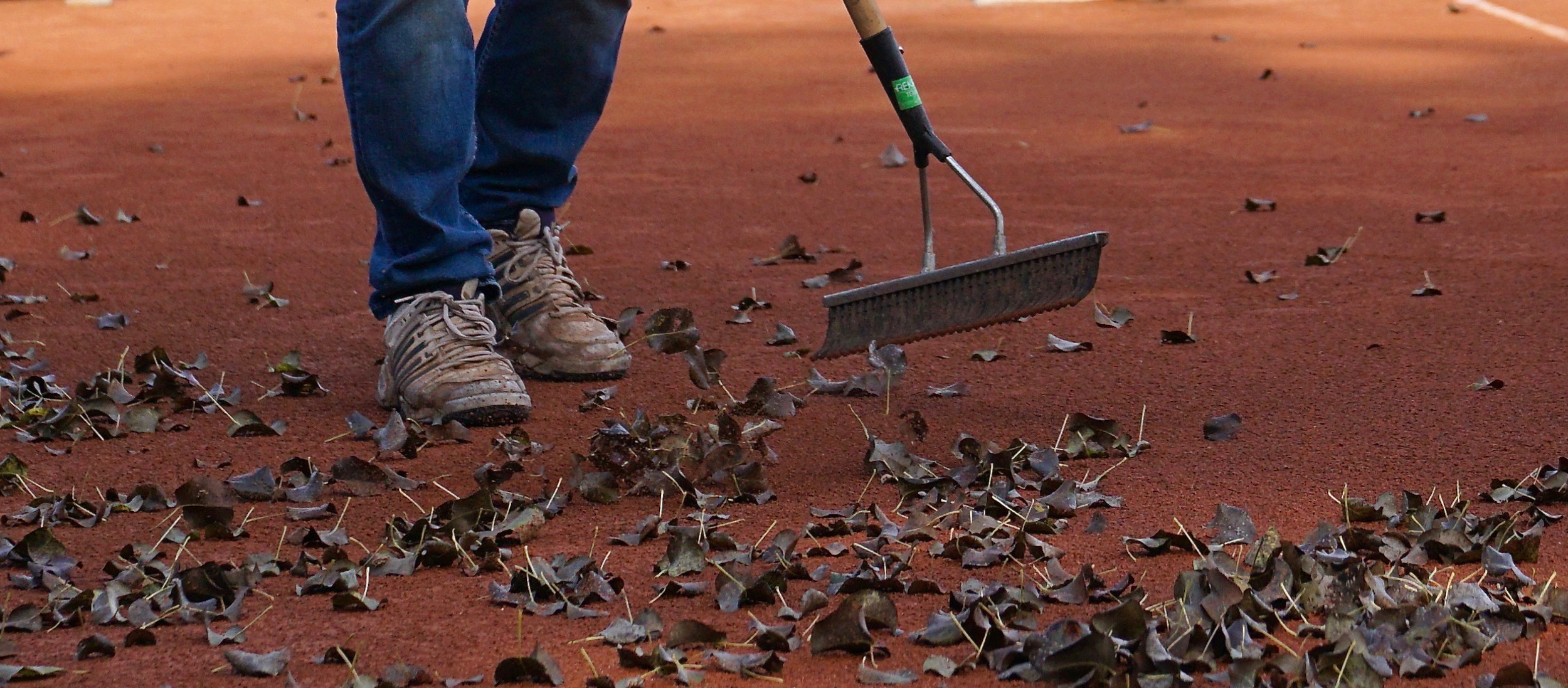 Bladeren Vegen Gravelbaan