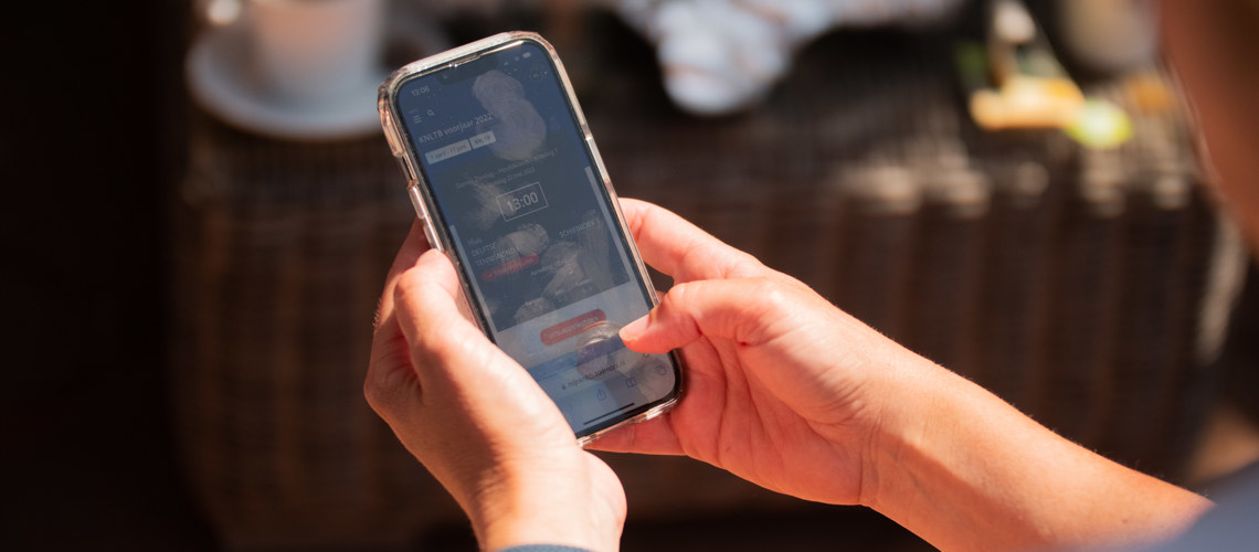 MijnKNLTB op telefoon